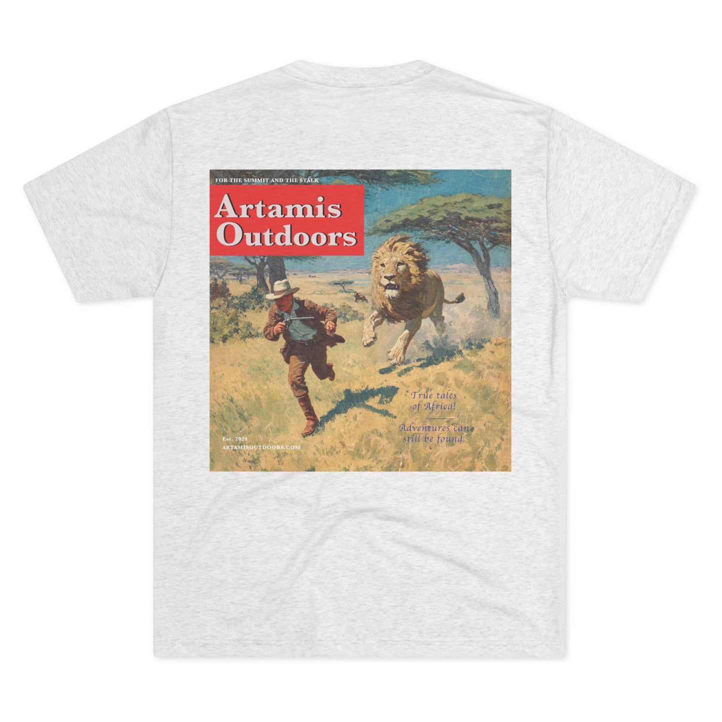 African Safari Lion Chase Tee