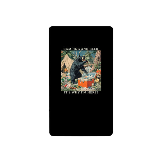 Camping and Beer - Bear Party Crash Beverage Holder, 12oz